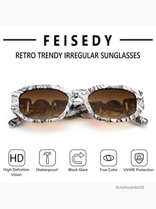 Retro Trendy Rectangle Sunglasses Unisex Vintage 90s Small Square Narrow Frame
